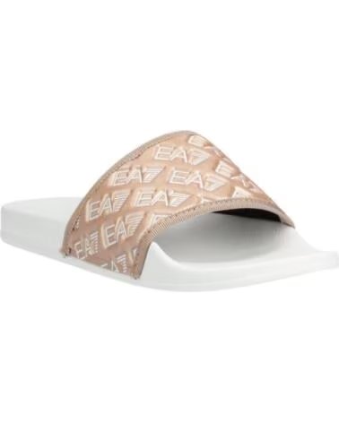 ARMANI EA7 CLAQUETTES EMPORIO XCP010 XK340 N341 WHITE ROSE GOLD WHITEROSE