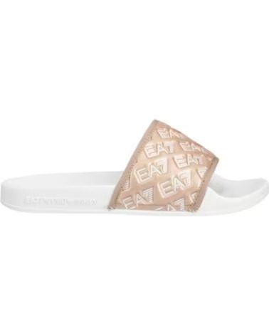 ARMANI EA7 CLAQUETTES EMPORIO XCP010 XK340 N341 WHITE ROSE GOLD WHITEROSE