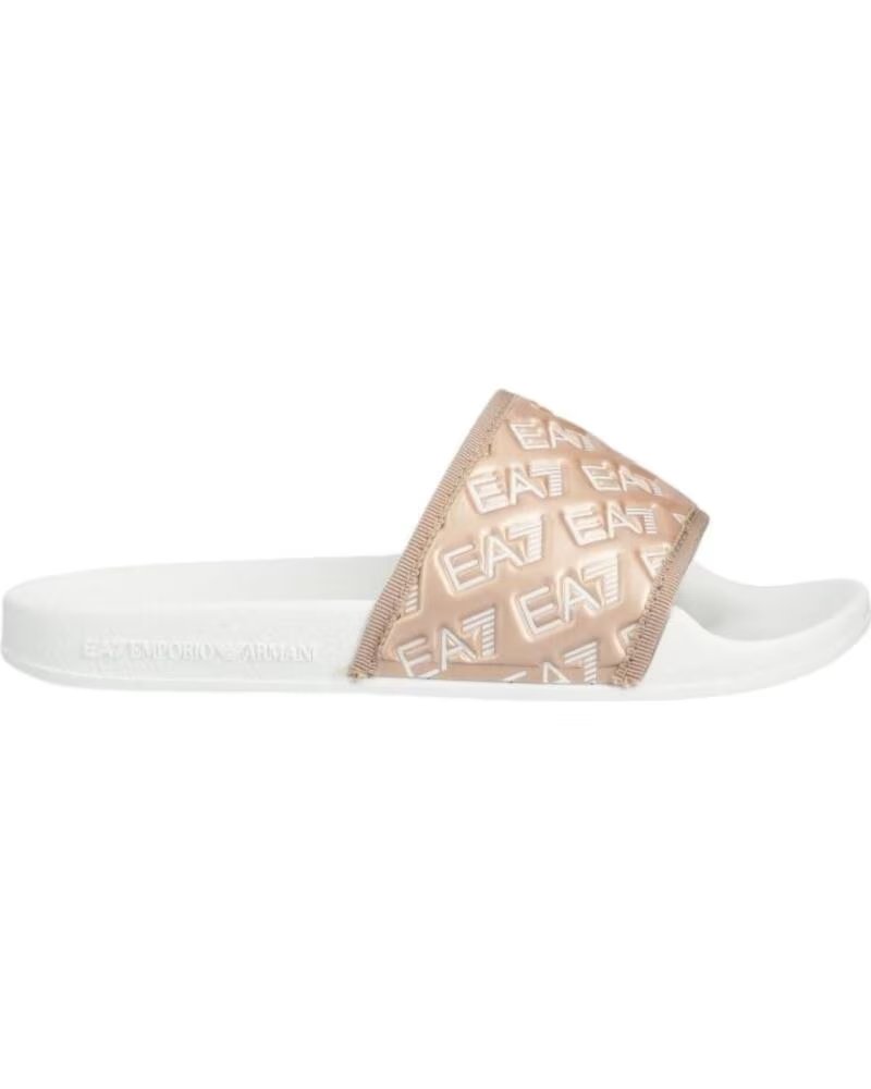 ARMANI EA7 CLAQUETTES EMPORIO XCP010 XK340 N341 WHITE ROSE GOLD WHITEROSE