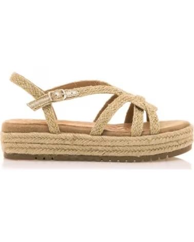 MTNG FLACHE SANDALEN MUSTANG 51261 NATUR NATURAL