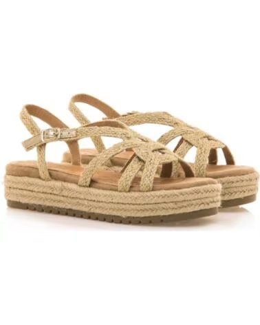 MTNG FLACHE SANDALEN MUSTANG 51261 NATUR NATURAL