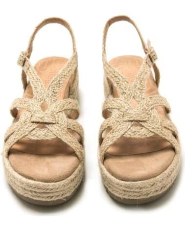 MTNG FLACHE SANDALEN MUSTANG 51261 NATUR NATURAL