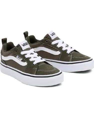 VANS OFF THE WALL ZAPATILLAS FILMORE SUEDE CANVAS JR - KAKI Y BLANCO BBU