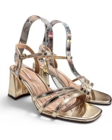 TIMBOS SANDALIA DE TACÓN PARA FIESTA, MODELO 133125 EN COLOR DORADO AMARILLO