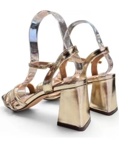TIMBOS SANDALIA DE TACÓN PARA FIESTA, MODELO 133125 EN COLOR DORADO AMARILLO