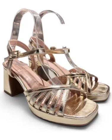 TIMBOS SANDALIA DE FIESTA CON TACÓN Y PLATAFORMA 133123 AMARILLO