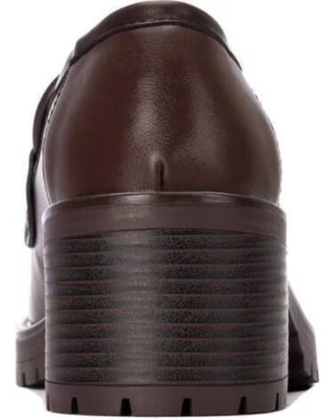 XTI MOCASÍN DE TACÓN ANCHO CON PLATAFORMA Y ESTILO TRACK PARA MUJER 146084 MARRON