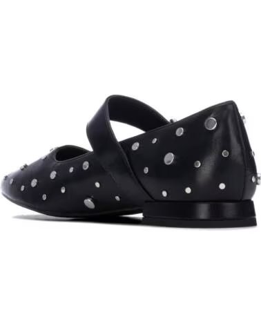 XTI 146073 ZAPATOS PLANOS CON TACHUELAS Y HEBILLA NEGRO