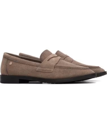 CARMELA MOCASINES DE PIEL TAUPE