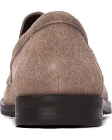 CARMELA MOCASINES DE PIEL TAUPE