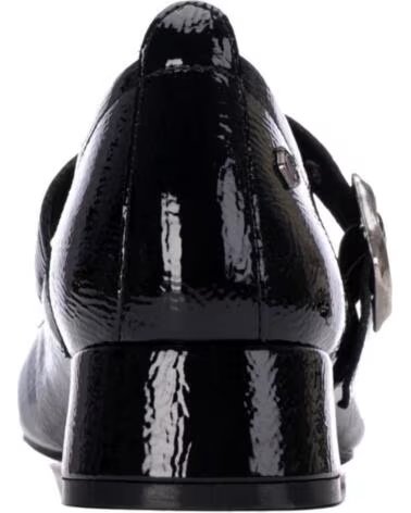 CARMELA 164361 ZAPATOS MERCEDITAS DE TACÓN EN CHAROL NEGRO