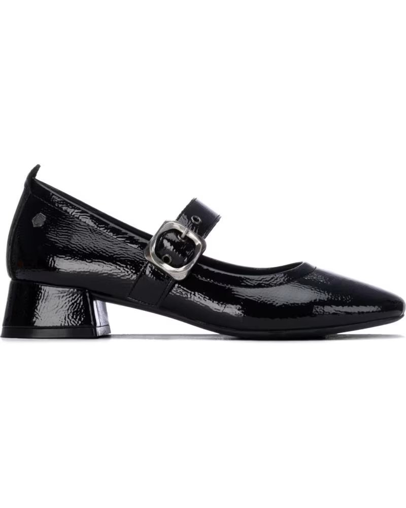 CARMELA 164361 ZAPATOS MERCEDITAS DE TACÓN EN CHAROL NEGRO