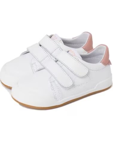 BLANDITOS LONDRES BY CRIOS CALZADO BAREFOOT INFANTIL CIERRE DOBLE ADHESIVO BLANCO Y ROSA BLANCO-ROSA