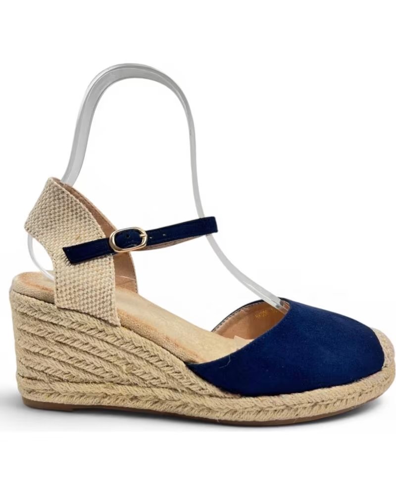 TIMBOS SANDALIA DE CUNA EN ESPARTO AZUL MARINO 133367