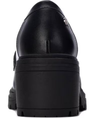 XTI 146298 MOCASINES DE TACÓN ANCHO CON SUELA TRACK NEGRO