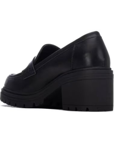 XTI 146298 MOCASINES DE TACÓN ANCHO CON SUELA TRACK NEGRO