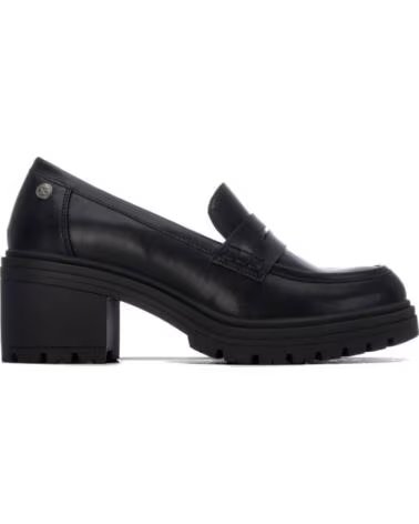 XTI 146298 MOCASINES DE TACÓN ANCHO CON SUELA TRACK NEGRO
