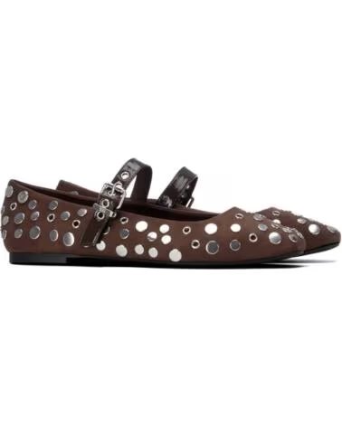 XTI BAILARINA DE MUJER 146311 CON TACHUELAS MARRON