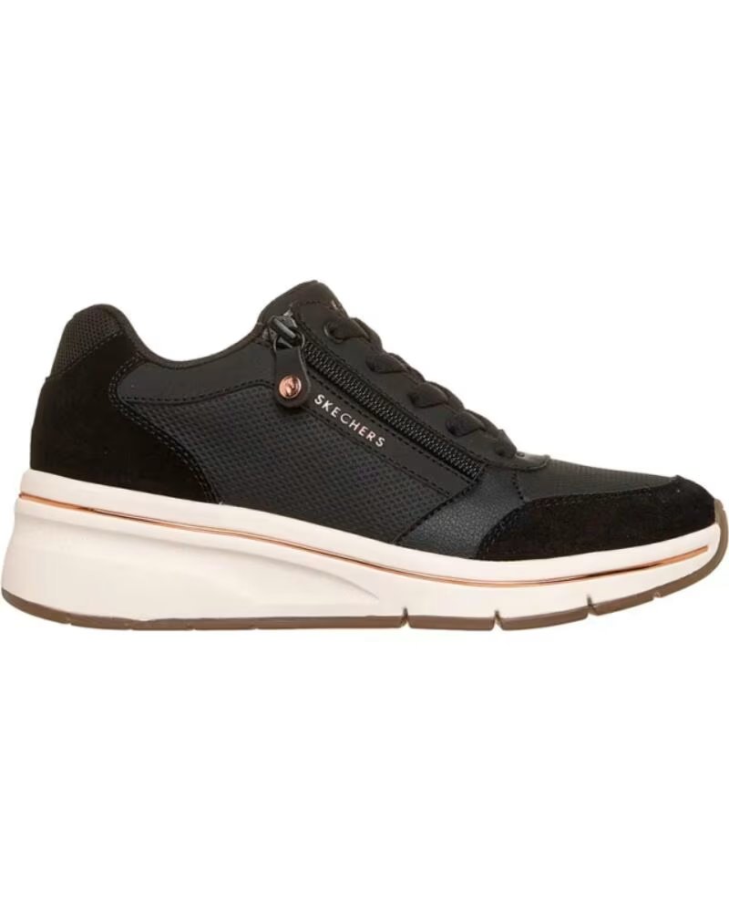 SKECHERS BILLION FLEX - LUXE UP SNEAKERS NEGRO