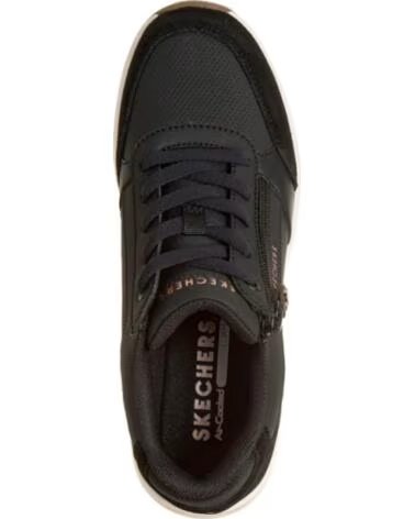 SKECHERS BILLION FLEX - LUXE UP SNEAKERS NEGRO