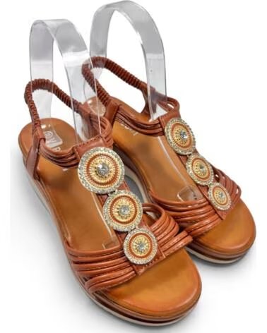 TIMBOS BEQUEME KEILSANDALE CAMEL 133373 MARRóN