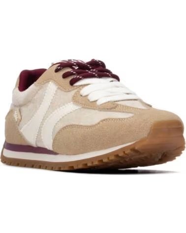 XTI ZAPATILLAS CASUAL 146277 EN BEIGE CON DETALLES ESTILO RETRO