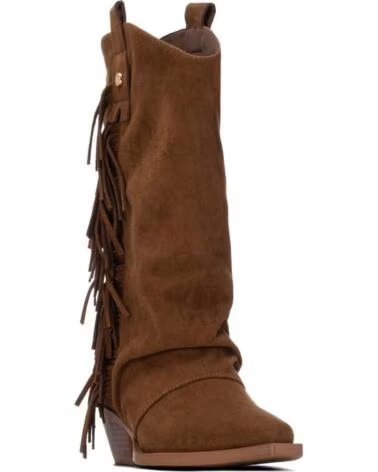 XTI 146056 BOTAS ESTILO COWBOY CON FLECOS COLOR CAMEL
