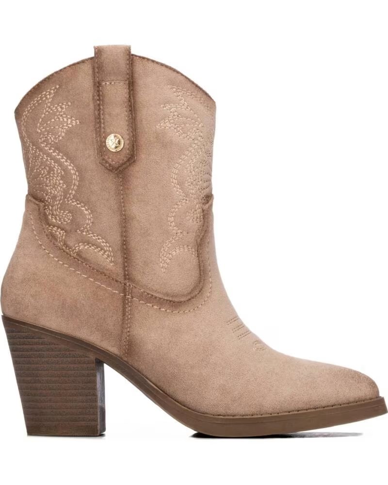 XTI BOTINES CAMPEROS DE MUJER 146105 ESTILO COWBOY BEIGE
