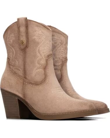 XTI BOTINES CAMPEROS DE MUJER 146105 ESTILO COWBOY BEIGE