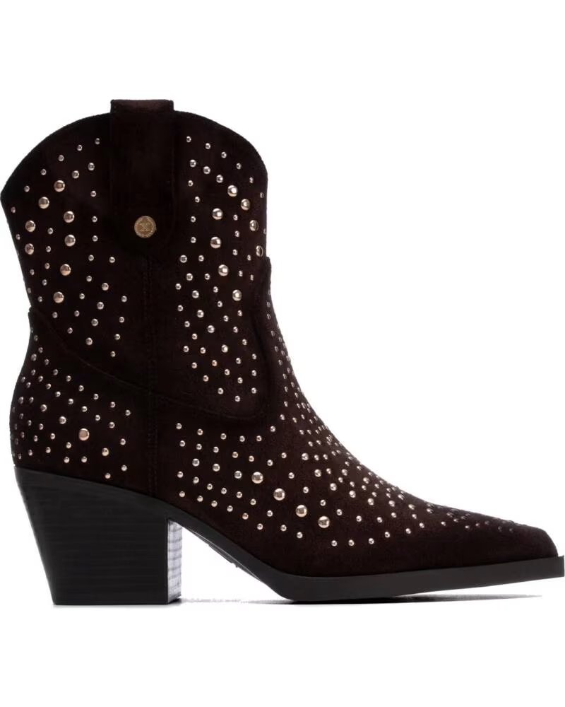 XTI BOTINES CAMPEROS 146192 DE ANTE CON TACHUELAS MARRON