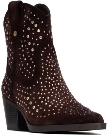 XTI BOTINES CAMPEROS 146192 DE ANTE CON TACHUELAS MARRON