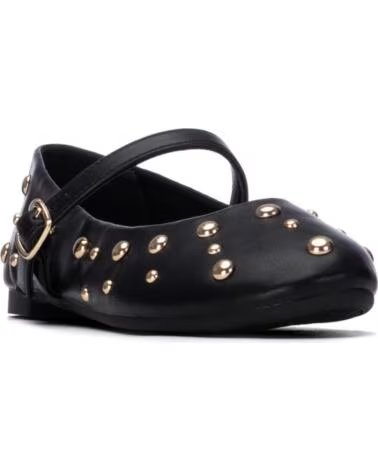 XTI 154167 BAILARINA NEGRA CON TACHUELAS Y HEBILLA NEGRO