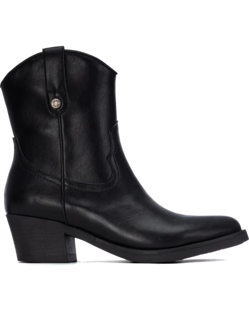 REFRESH BOTINES ESTILO COWBOY REF 176146 NEGRO