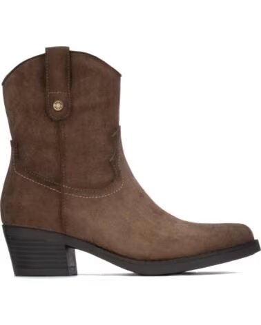 REFRESH 176144 BOTINES DE TACÓN ESTILO COWBOY TAUPE
