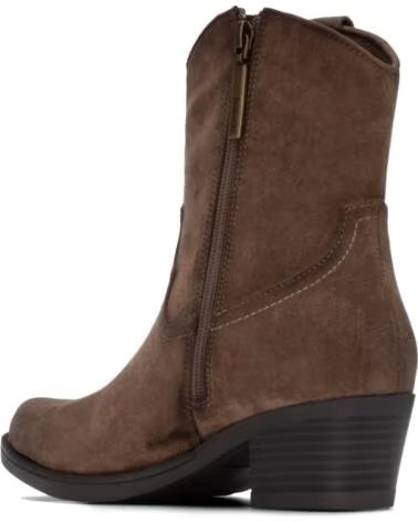 REFRESH 176144 BOTINES DE TACÓN ESTILO COWBOY TAUPE