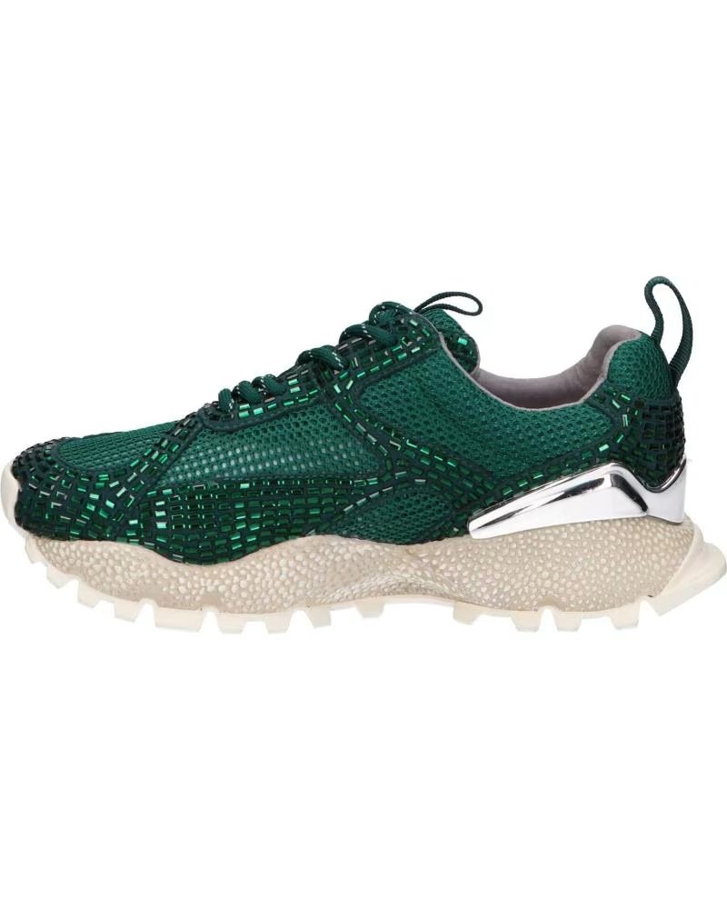 EXE 928-11 ZAPATILLAS DE PIEL VERDE OSCURO LEATHER DARK GREEN