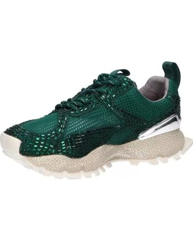EXE 928-11 ZAPATILLAS DE PIEL VERDE OSCURO LEATHER DARK GREEN