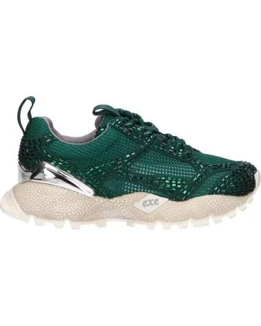EXE 928-11 ZAPATILLAS DE PIEL VERDE OSCURO LEATHER DARK GREEN