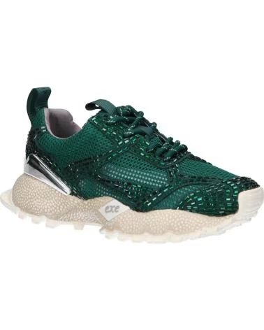 EXE 928-11 ZAPATILLAS DE PIEL VERDE OSCURO LEATHER DARK GREEN