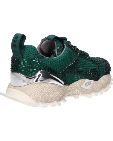 EXE 928-11 ZAPATILLAS DE PIEL VERDE OSCURO LEATHER DARK GREEN