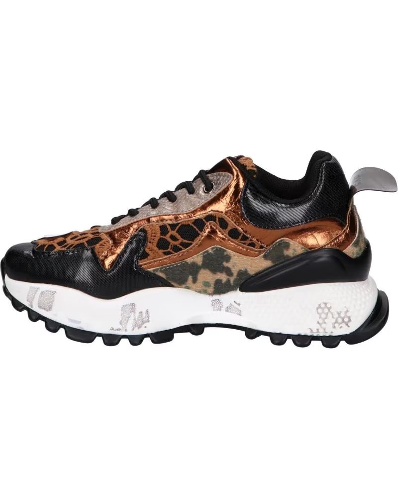 EXE D190608-13C ZAPATILLAS DEPORTIVAS PU NEGRO Y BRONCE BLACK BRONZE