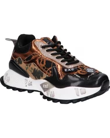EXE D190608-13C ZAPATILLAS DEPORTIVAS PU NEGRO Y BRONCE BLACK BRONZE