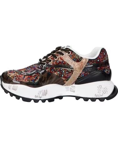 EXE ZAPATILLAS D190608-24 STRASS NEGRAS Y ROJAS BLACK RED