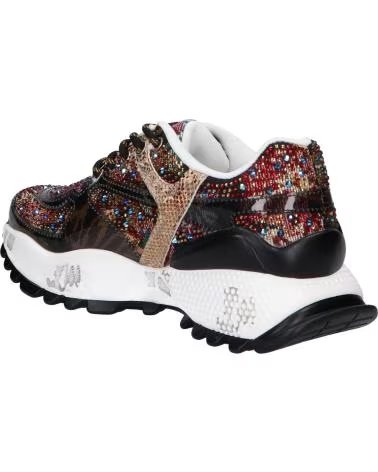 EXE ZAPATILLAS D190608-24 STRASS NEGRAS Y ROJAS BLACK RED