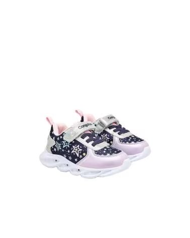 CONGUITOS ZAPATILLAS DEPORTIVAS PARA NIÑA COSH342002 NAVY CON ESTRELLAS Y LUCES AZUL