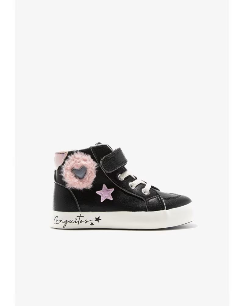 CONGUITOS Zapatillas de lona nina COSH282119 BLACK NEGRO