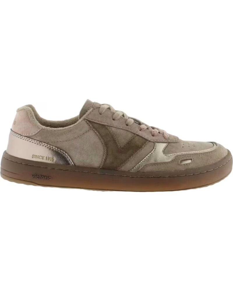 VICTORIA Zapatillas Duna Barefoot Serraje y Metal 1187104 BEIGE