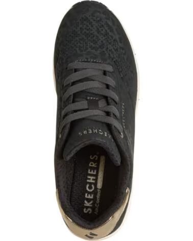 SKECHERS UNO WEDGE SAFARI DAZE ZAPATILLAS NEGRAS NEGRO