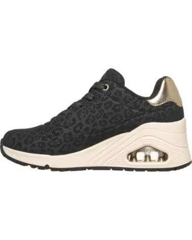 SKECHERS UNO WEDGE SAFARI DAZE ZAPATILLAS NEGRAS NEGRO