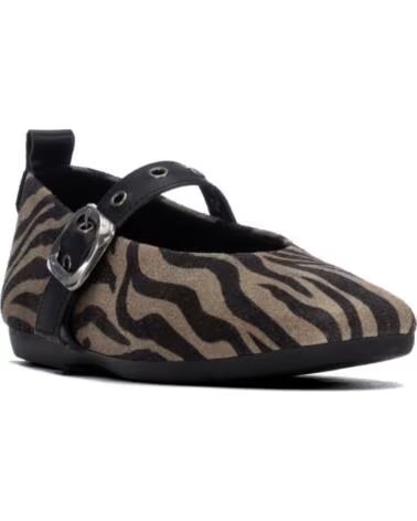 CARMELA 164377 BAILARINA PLANA ANIMAL PRINT NEGRO